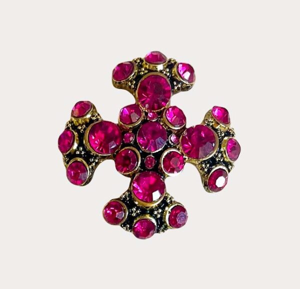 6 Clip Amulette Fushia