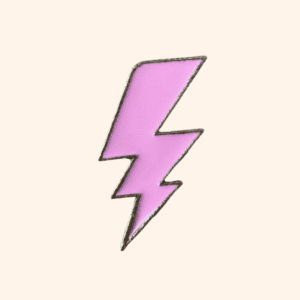 Clip Foudre d'été - Rose