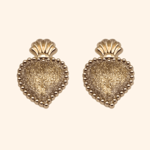 Bijoux de bouton Exvoto pailleté or