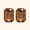 Bijoux de bouton Suzette Champagne Ambré