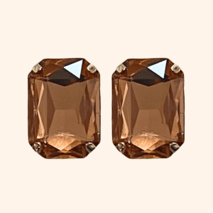 Bijoux de bouton Suzette Champagne Ambre Bijoux de bouton Suzette Champagne Ambré