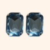 Bijoux de bouton Suzette bleu