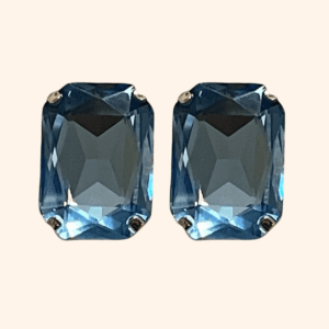 Bijoux de bouton Suzette bleu Bijoux de bouton Suzette bleu