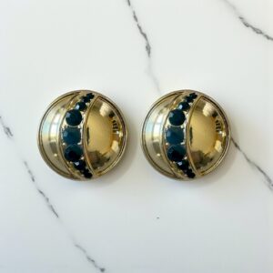 Bijou de bouton Loly - Gold & Black