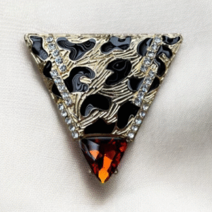 Clip Triangle léo XXL - Pierre brune