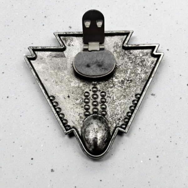 Clip Années folles XXL - Argent aubergine & rose