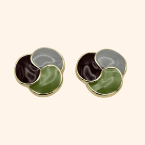Nasturtium button jewelry Bijou de bouton Capucine