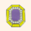 Your paragraph text (1) Clip Iris - Jaune flash & Violet