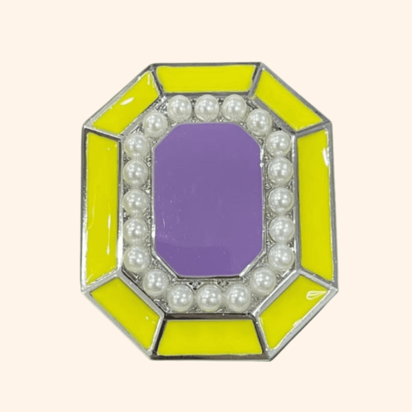 Your paragraph text (1) Clip Iris - Jaune flash & Violet