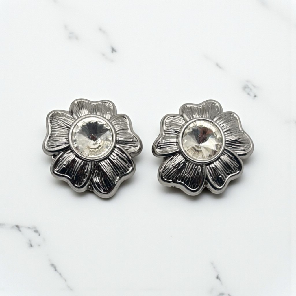 Bijou de bouton Madeleine SILVER