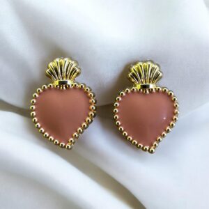 Bijoux de bouton Exvoto terracotta clair