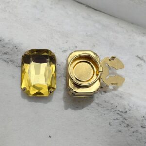 Bijoux de bouton Suzette Citron