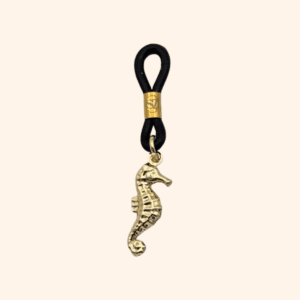 Golden hippocampus glasses jewelry Bijoux de lunettes Hippocampe doré