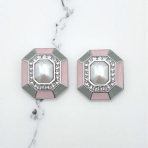 Bijou de bouton Agnes argent pastel