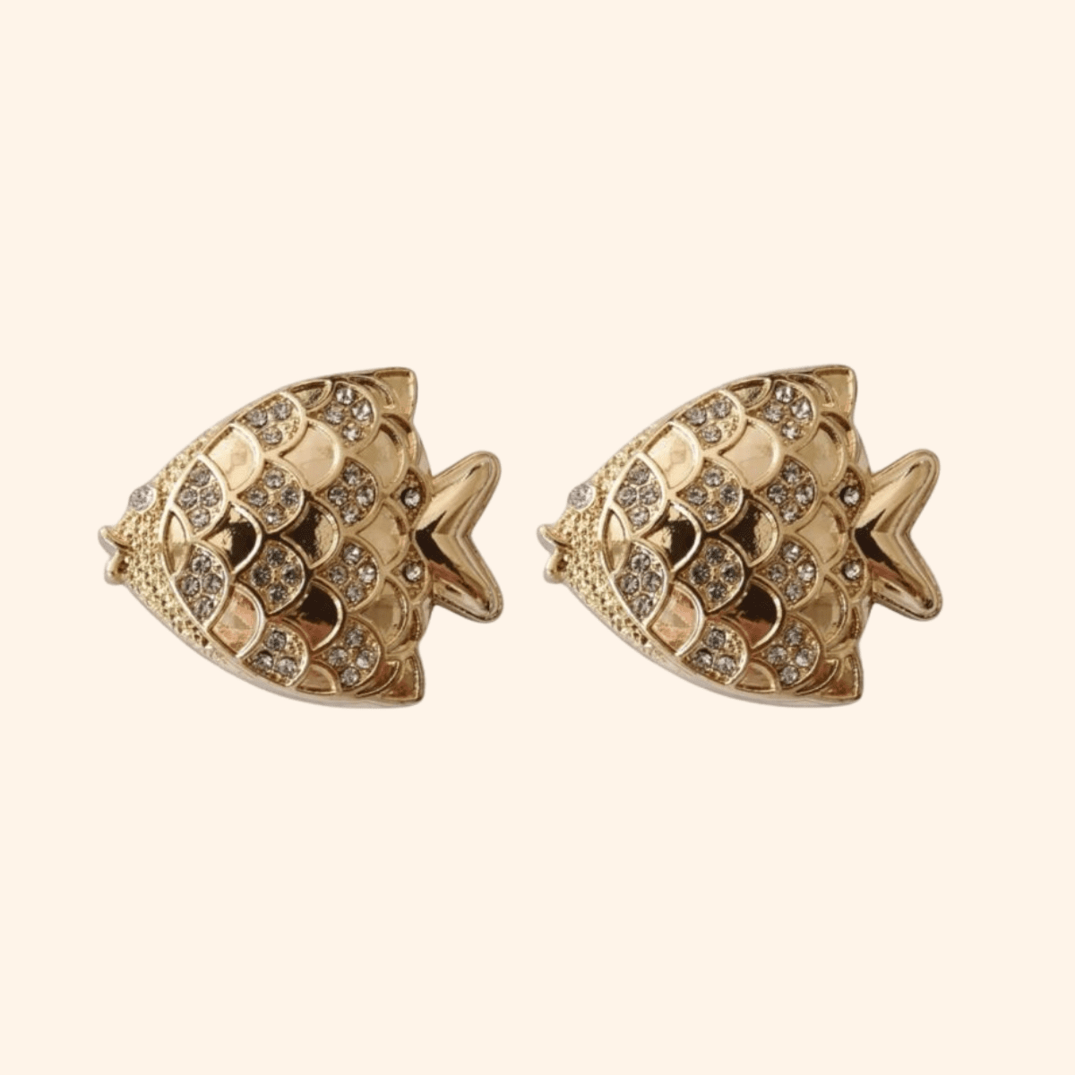 Bijou de bouton Dorade dorée