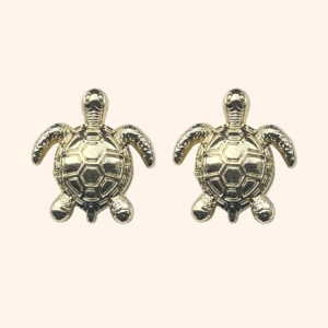 Golden scale button jewelry Bijou de bouton écaille d'or