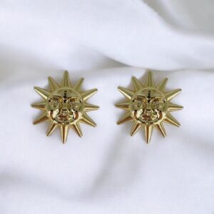 Bijou de bouton Astre doré