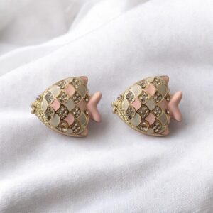 Bijou de bouton Dorade Rosée