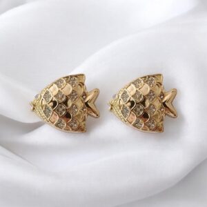 Bijou de bouton Dorade dorée
