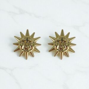 Bijou de bouton Astre doré