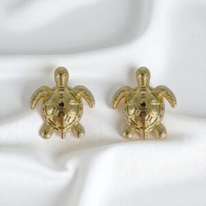 Bijou de bouton écaille d'or