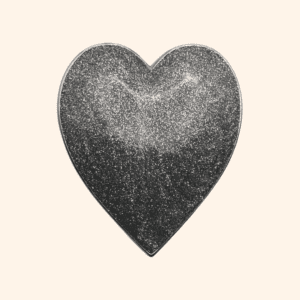 Chrome Love Heart Clip Clip Coeur chrome love