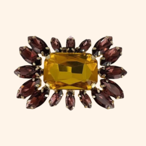 Clip Marquise ocre
