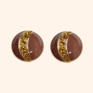 Bijou de bouton Loly - Chocolat Topaze