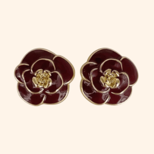Bijou de bouton Nicole bordeaux