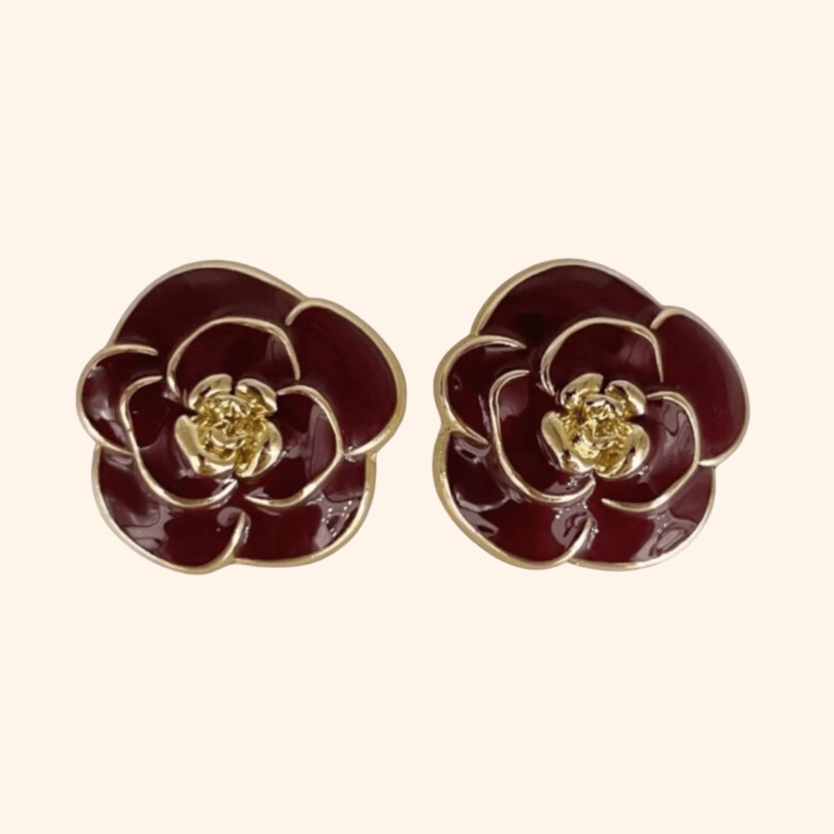 Bijou de bouton Nicole bordeaux