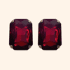 Bijoux de bouton Suzette Rubis Bijoux de bouton Suzette Rubis