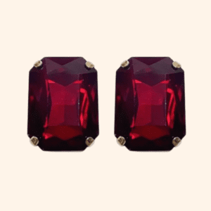 Bijoux de bouton Suzette Rubis