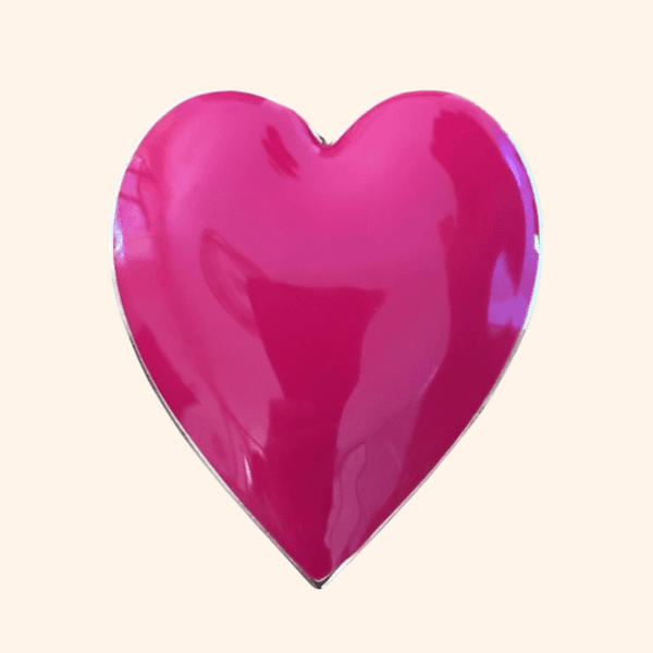 Clip Coeur Rose Fushia