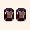Bijoux de bouton Suzette Amarante