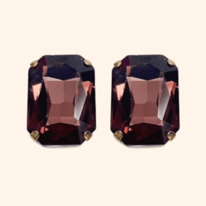 Bijoux de bouton Suzette Amarante