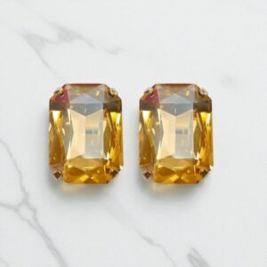 Bijoux de bouton Suzette Citrine