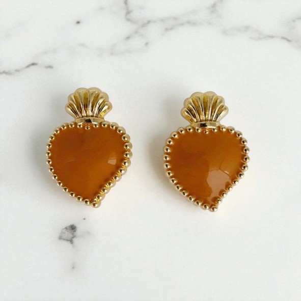 Bijou de bouton Exvoto Ocre