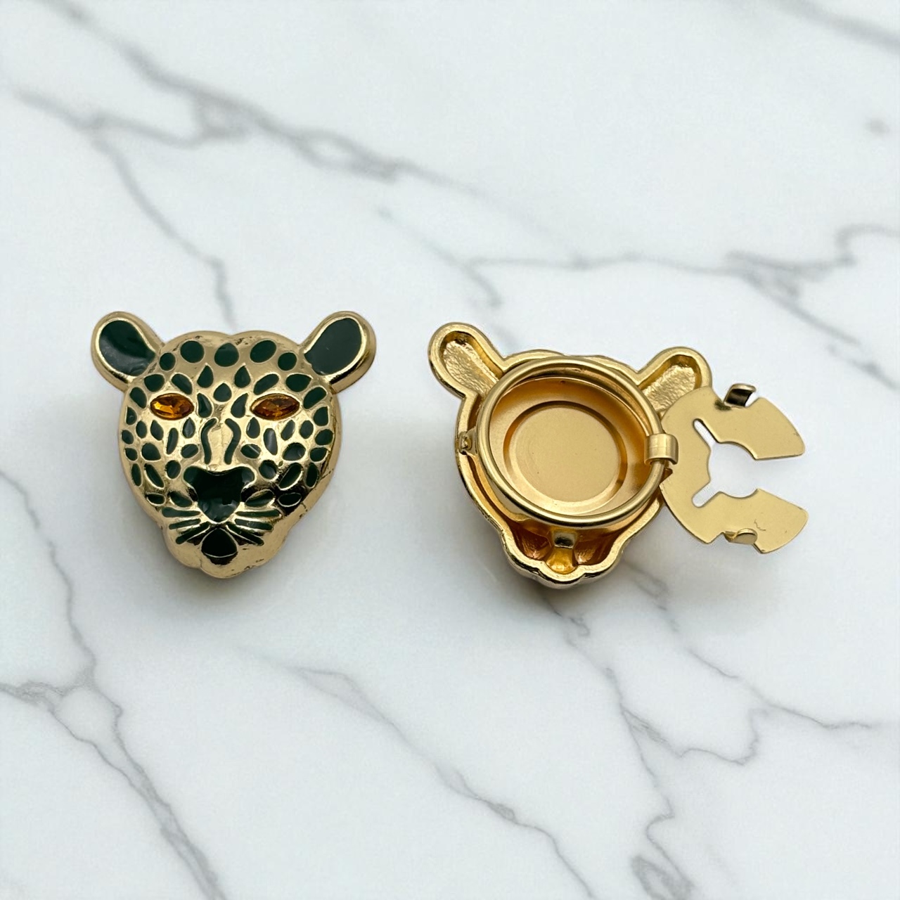 Bijou de bouton GRAOU Vert Impérial – Image 2