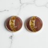 Bijou de bouton Loly - Chocolat Topaze