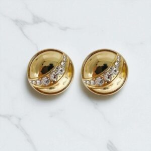 Bijou de bouton Loly - Gold &strass