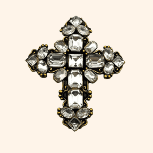 Clip Croix Versailles glacé