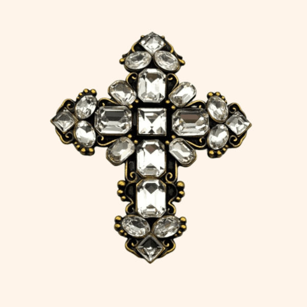 Clip Croix Versailles glacé