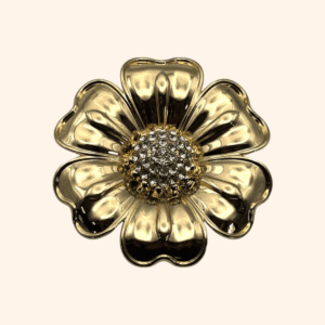 Clip Gloria Or - Coeur diamant