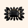 Clip Marquise Noire Absolue
