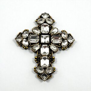 Clip Croix Versailles glacé