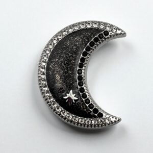 Clip Cosmic - Noir pailleté et Argent