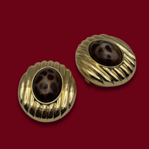 Bijoux de gros bouton XL  Léopoldine écailles