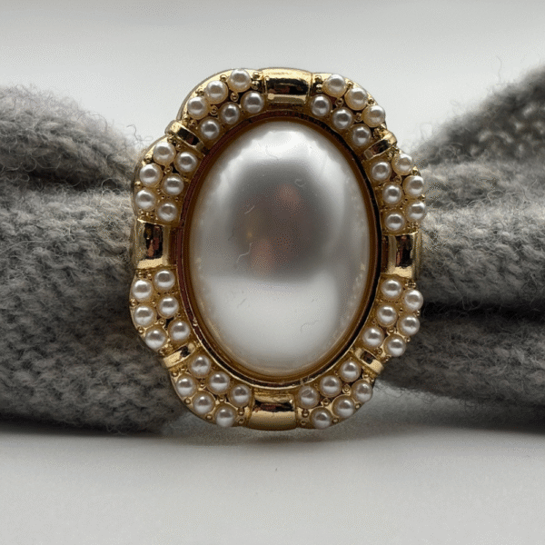 Anneau de foulard Dame perle