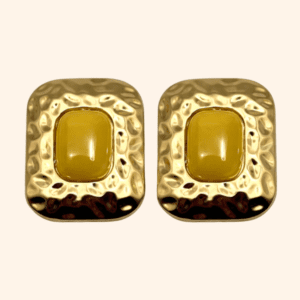 Bijoux de gros bouton XL - Archi Couture – Or Ocre