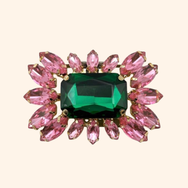 Clip Marquise ROSAVERDE